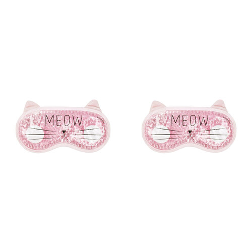 2PK Legami Gel Eye Mask/Sleeping Blindfold - Chill Out Meow