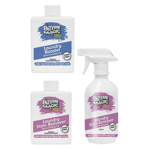 Enzyme Magic Laundry Booster/Detergent Additive & Stain Remover Concentrate