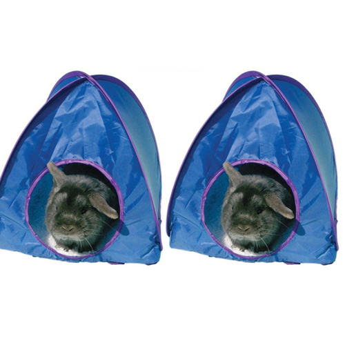 2PK Rosewood Polyester Fabric 90cm Pop-Up Tent Pet Canopy Shelter Large Blue