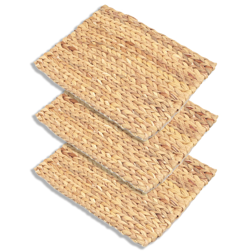 3PK Rosewood 33x24cm Chill N Chew Pet/Dog Cat Animal Mat Rectangular Pad Natural