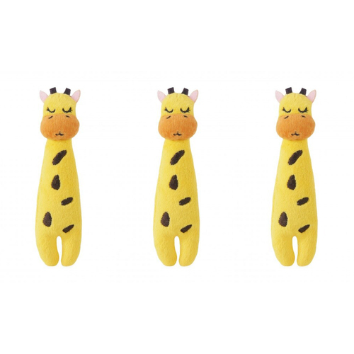 3x Rosewood Eco Friendly Pet/Cat Giraffe Plush Grab Toy