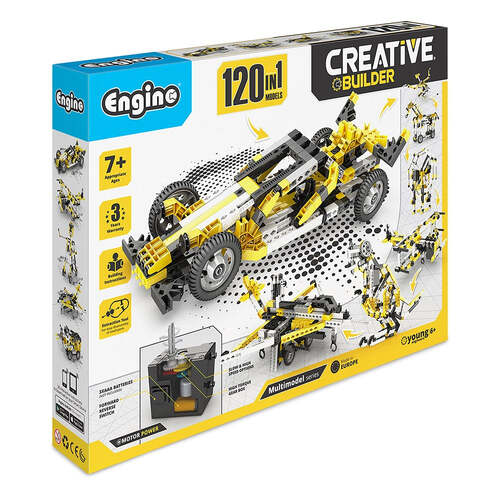 Engino Creative Builder Motorised 120 Models Kids Toy 7y+