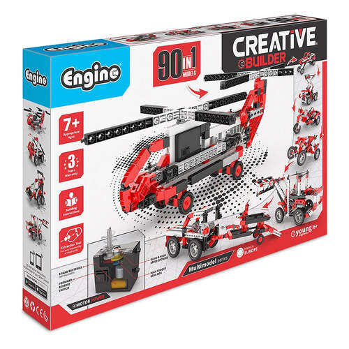 Engino Creative Builder Motorised 90 Models Kids Toy 7y+