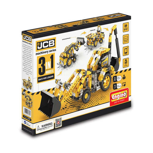 Engino Creative Builder Machinery Set Backhoe Loader Kids Toy 6y+