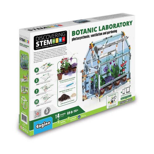 Engino Discovering STEM Botanic Laboratory Kids Learning Toy 8y+