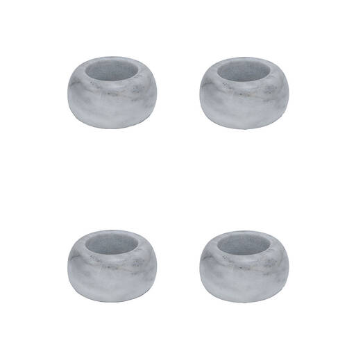 2x 2pc NF Living Napking Rings 14x6.5cm Elegant Table Decor Marble