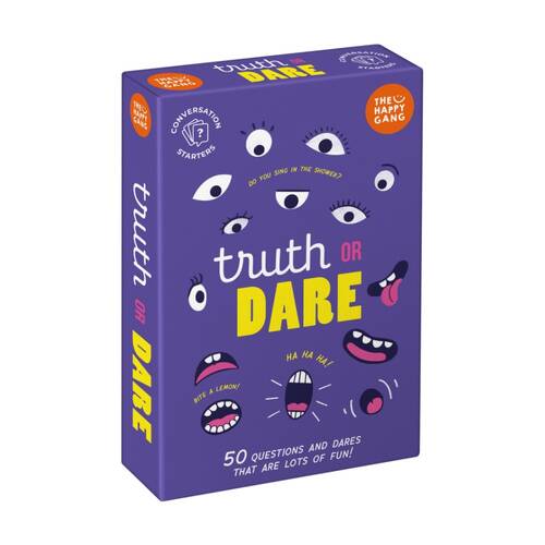 50pc The Happy Gang Truth Or Dare Childrens/Kids Card Party Game 10Y+
