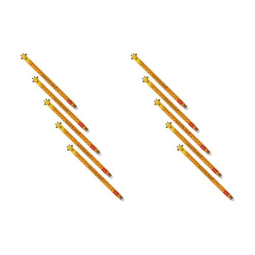 10PK Legami Erasable Gel Pen Giraffe Theme Collectable Cute Topper Gift Black Ink