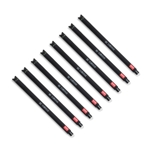 8PK Legami Erasable Gel Pen Writing Stationery Kitty - Black Ink