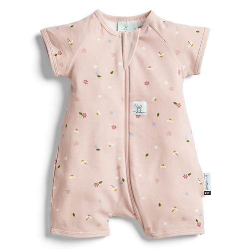 Ergopouch Baby Layers Short Sleeve  Tog 0.2 Size 3-6 Months Daisies