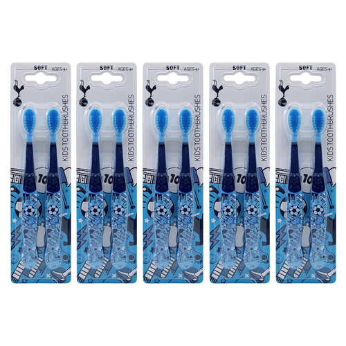 10pc EPL Tottenham F.C. Kids Soft Toothbrush Oral Care 3+