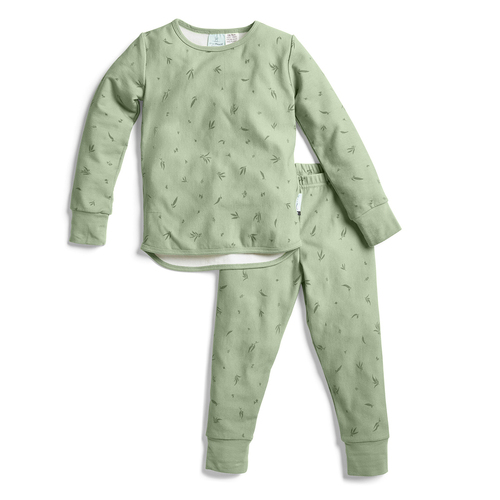 Ergopouch Baby Pyjamas 2 Piece Set Long Sleeve Tog 0.2 Size 2y Willow