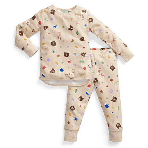 ErgoPouch 2pc Long Sleeve Pyjama Set TOG 1 Size 3 Year - Party