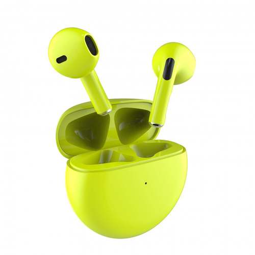 Laser Kids Glow in the Dark TWS Wireless Bluetooth Earphones - Yellow