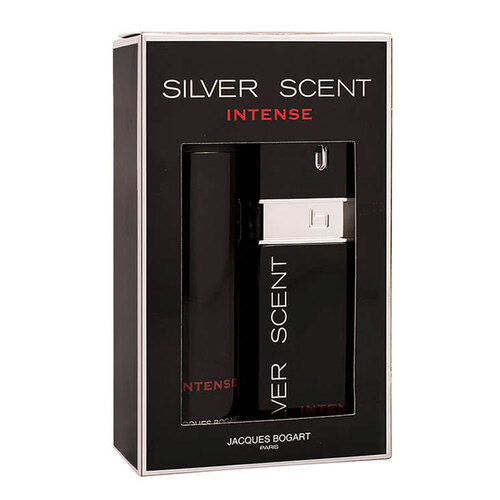 2pc Jacques Bogart Silver Scent Intense 100ml EDT Fragrance w/ 200ml Body Spray Set