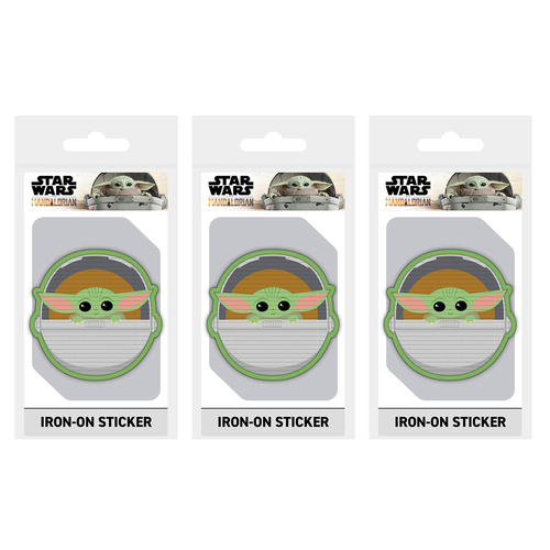 3PK Star Wars The Mandalorian The Child Sci-Fi T.V. George Lucas Iron-On Patch