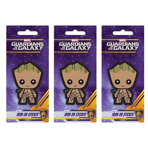 3PK Marvel MCU Guardians Of The Galaxy Character Themed Baby Groot Iron-On Patch