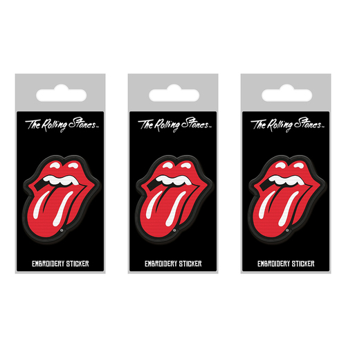 3PK Music The Rolling Stones Music Group  Tongue Embroidery Iron-On Patch