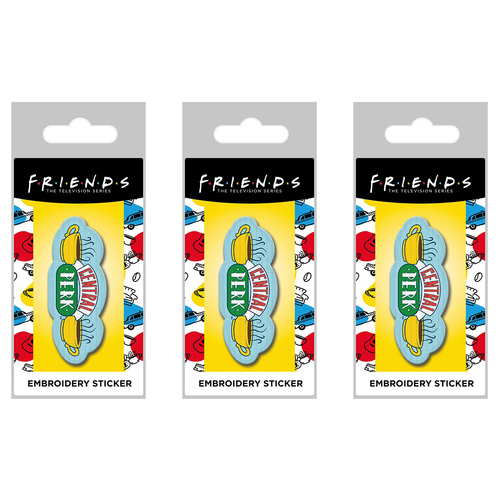 3PK Friends TV Central Perk Fabric Iron-On Novelty Gift Decorative Patch