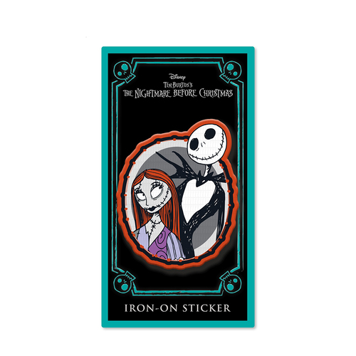 Disney The Nightmare Before Christmas Themed Jack & Sally Iron-On Patch