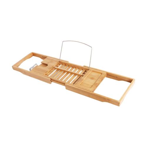 NF Living Telescopic Bathshelf 107x23cm Bamboo Rectangle For Bathrooms - Natural