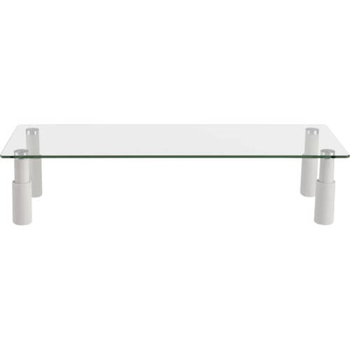 GLASS MONITOR DESK RISER RECTANGULAR