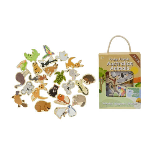 Koala Dream Fridge Friends Wooden Magnetic Australian Animals 24Pcs 3y+