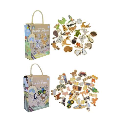 Koala Dream Aussie Animals & Farm Magnetic Fridge Friends Set For 2y+ 60pcs