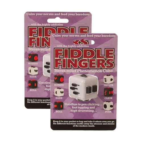 2PK Fiddle Fingers Stress-relief Phenomenon Cube Assorted