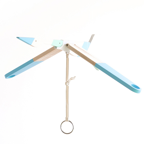 Eguchi Toys Seagull 91cm Wooden Mobile Bird Toy - Aqua