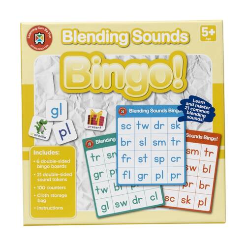Learning Can Be Fun Blending Sounds Bingo Phonics Kids Game Educational 5y+