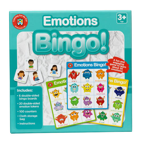 Learning Can Be Fun Emotions Bingo Educational Childrens Toy 3y+