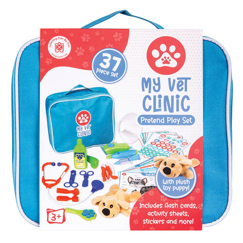 Learning Can Be Fun My First Vet Set Kids Pretend Play Toy Blue