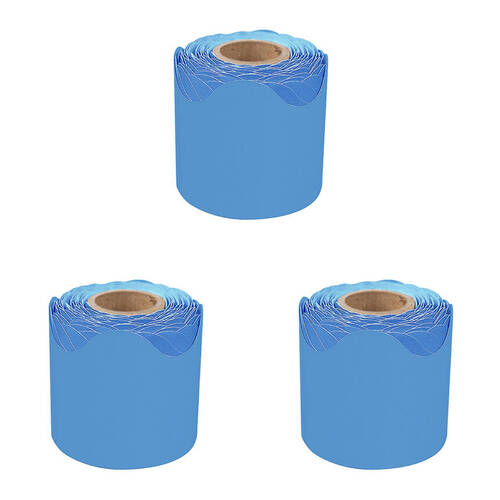 3PK Learning Can Be Fun Growing Minds Ocean Rolled Scalloped Border 6.5 x 15.2cm