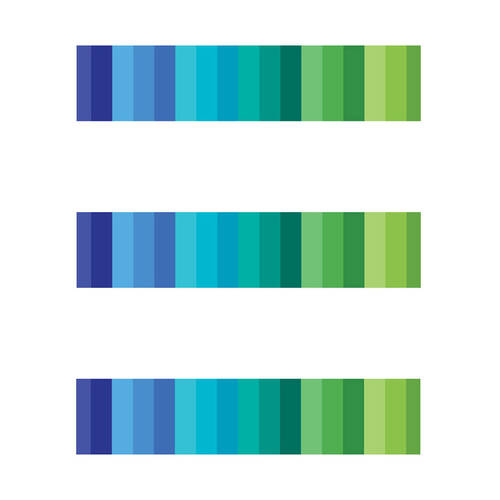 3x 12pc Learning Can Be Fun Rainbow Stripes Border Pack 90cm x 7.5cm