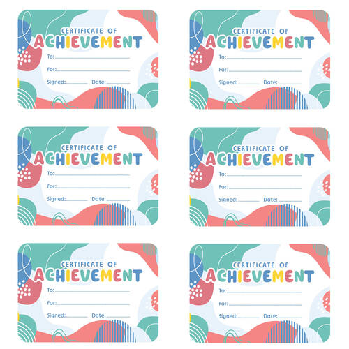 6x 30pc Learning Can Be Fun Growing Minds Achievement Certificates A5
