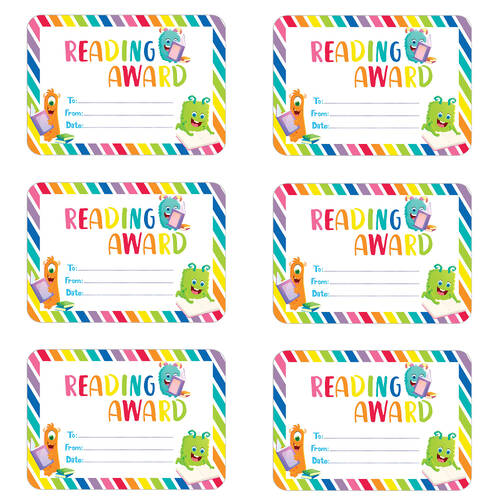 6x 30pc Learning Can Be Fun Giggle & Grow Reading Award Certificates A5