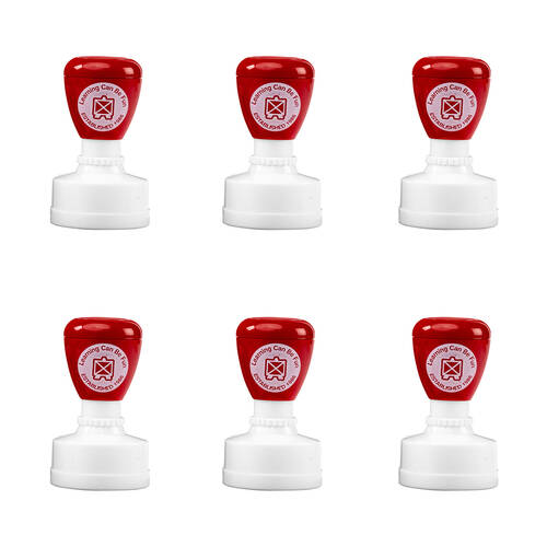 6PK Learning Can Be Fun You're Berry Good At This Self-Inking Merit Stamp Red