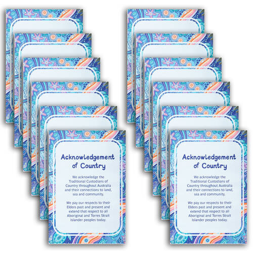 12PK Learning Can Be Fun Ocean Country Acknowledgement of Poster 43x56cm