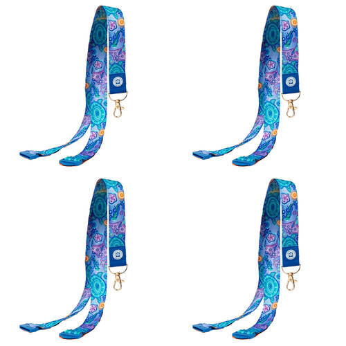 4PK Learning Can Be Fun Ocean Country Teacher ID/Keys Lanyard 42cm