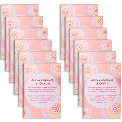 12PK Learning Can Be Fun Sacred Country Acknowledgement of Poster 43x56cm
