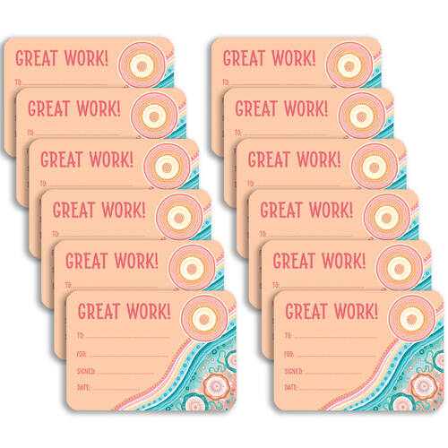 12x 30pc Learning Can Be Fun Sacred Country Great Work Certificates A5