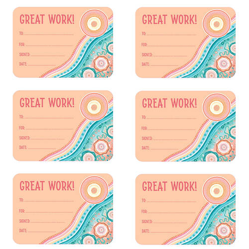 6x 30pc Learning Can Be Fun Sacred Country Great Work Certificates A5