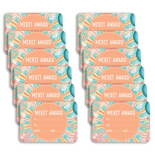 12x 30pc Learning Can Be Fun Sacred Country Merit Award Certificates A5
