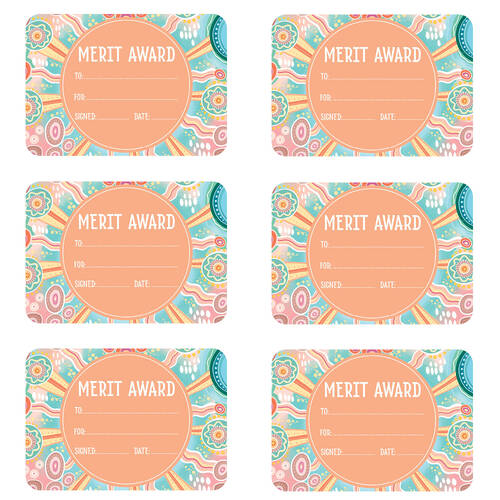 6x 30pc Learning Can Be Fun Sacred Country Merit Award Certificates A5