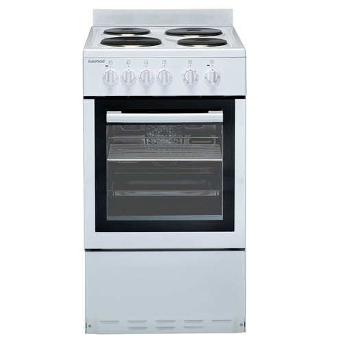 Euromaid 50cm Freestanding Electric Oven w/ Solid Cooktop