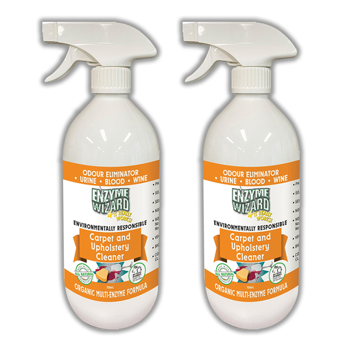 2PK Enzyme Wizard Carpet & Upholstery Cleaner Spray 750ml