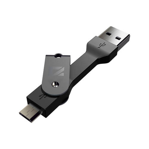 Black Extreme Link Mykey Micro Usb Key/Keyring Charge/Sync Cable For Samsung/Htc