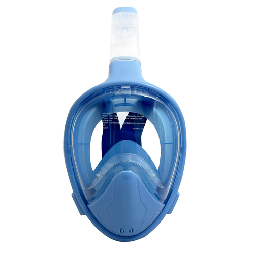 Curved Lens Folding Swimming Snorkel Mask Adults Blue L/XL