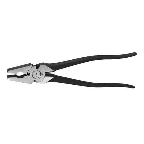 AgBoss Wire Fencing Pliers 250mm/10 Inch With Flat Nose Black